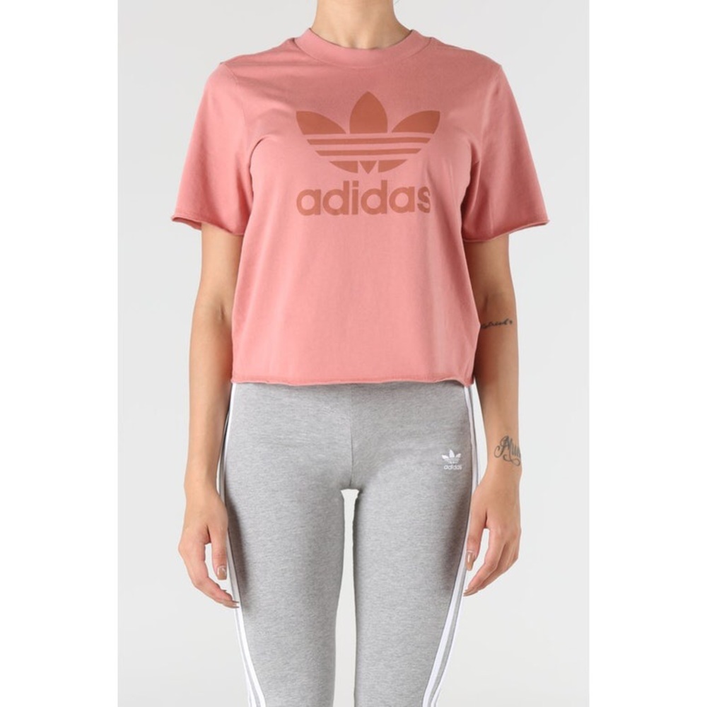 RARE Adidas From Singapore Dusty Pink Trefoil Tee